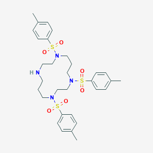 molecular formula C31H42N4O6S3 B177788 1,4,8-三甲苯磺酰基-1,4,8,11-四氮杂环十四烷 CAS No. 104395-69-9