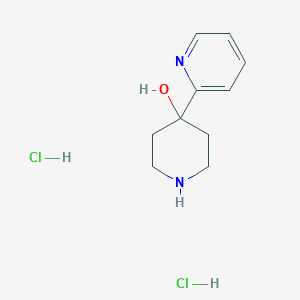 molecular formula C10H16Cl2N2O B177792 4-(Pyridin-2-yl)piperidin-4-ol dihydrochloride CAS No. 172734-32-6