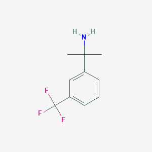 molecular formula C10H12F3N B177808 2-[3-(Trifluoromethyl)phenyl]propan-2-amine CAS No. 153390-61-5