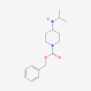 molecular formula C16H24N2O2 B177814 4-Isopropylamino-piperidine-1-carboxylic acid benzyl ester CAS No. 159874-34-7