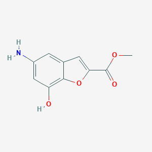molecular formula C10H9NO4 B177815 Methyl 5-amino-7-hydroxybenzofuran-2-carboxylate CAS No. 199280-09-6