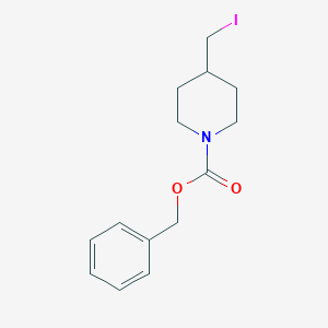 molecular formula C14H18INO2 B177818 Benzyl 4-(iodomethyl)piperidine-1-carboxylate CAS No. 149897-41-6