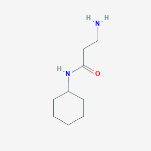 molecular formula C9H18N2O B177831 3-amino-N-cyclohexylpropanamide CAS No. 115012-26-5