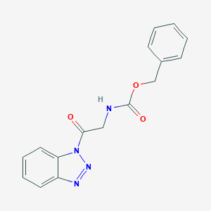 molecular formula C16H14N4O3 B177833 苄基2-(1H-苯并[d][1,2,3]三唑-1-基)-2-氧代乙基氨基甲酸酯 CAS No. 173459-80-8