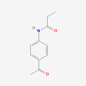 molecular formula C11H13NO2 B177842 N-(4-acetylphenyl)propanamide CAS No. 7470-51-1