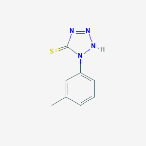 molecular formula C8H8N4S B177851 1-m-Tolyl-1H-tetrazole-5-thiol CAS No. 41401-38-1