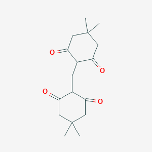 molecular formula C17H24O4 B177873 2-[(4,4-二甲基-2,6-二氧环己基)甲基]-5,5-二甲基环己烷-1,3-二酮 CAS No. 2181-22-8
