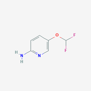 molecular formula C6H6F2N2O B177875 5-(Difluoromethoxy)pyridin-2-amine CAS No. 110861-14-8