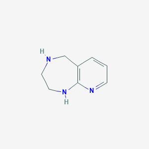 molecular formula C8H11N3 B177881 2,3,4,5-四氢-1H-吡啶并[2,3-e][1,4]二氮杂卓 CAS No. 195983-88-1