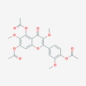 molecular formula C24H22O11 B177883 Jaceidin triacetate CAS No. 14397-69-4