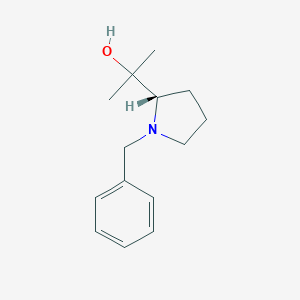 molecular formula C14H21NO B177886 (S)-2-(1-benzylpyrrolidin-2-yl)propan-2-ol CAS No. 118970-92-6