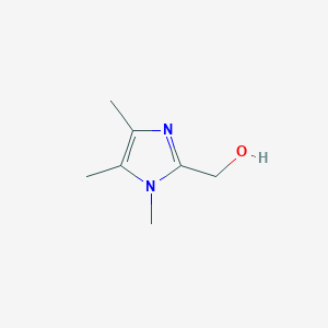 molecular formula C7H12N2O B177889 (1,4,5-Trimethyl-1H-imidazol-2-yl)methanol CAS No. 185910-13-8