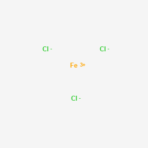 molecular formula FeCl3<br>Cl3Fe B177893 Iron(3+) trichloride CAS No. 12040-57-2