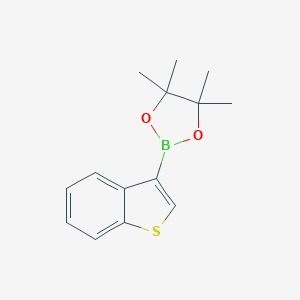 molecular formula C14H17BO2S B177902 2-(Benzo[b]thiophen-3-yl)-4,4,5,5-tetramethyl-1,3,2-dioxaborolane CAS No. 171364-86-6