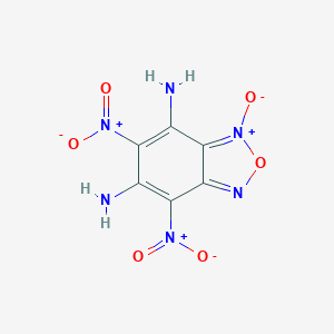 molecular formula C6H4N6O6 B177904 2,1,3-Benzoxadiazole-4,6-diamine, 5,7-dinitro-, 3-oxide CAS No. 117907-74-1
