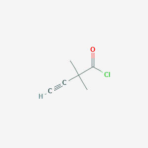 molecular formula C6H7ClO B177937 2,2-Dimethylbut-3-ynoyl chloride CAS No. 114081-07-1