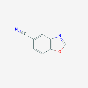 molecular formula C8H4N2O B177939 1,3-Benzoxazole-5-carbonitrile CAS No. 132227-01-1