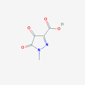 molecular formula C5H4N2O4 B177944 1-Methyl-4,5-dioxo-4,5-dihydro-1H-pyrazole-3-carboxylic acid CAS No. 197652-34-9