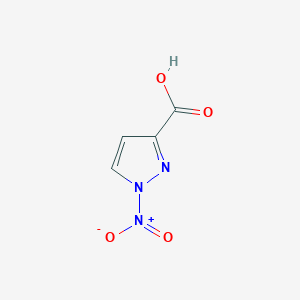 molecular formula C4H3N3O4 B177959 1-Nitro-1H-pyrazole-3-carboxylic acid CAS No. 198348-92-4