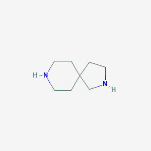 molecular formula C8H16N2 B177964 2,8-Diazaspiro[4.5]decane CAS No. 176-67-0