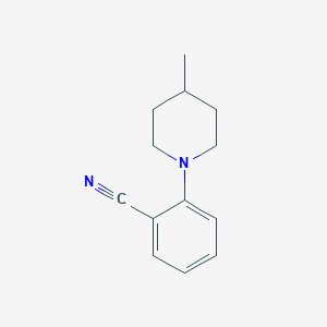 molecular formula C13H16N2 B177989 2-(4-Methylpiperidin-1-yl)benzonitrile CAS No. 158115-67-4