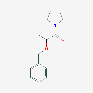 molecular formula C14H19NO2 B177991 (S)-2-(Benzyloxy)-1-(pyrrolidin-1-yl)propan-1-one CAS No. 122151-32-0