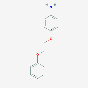 molecular formula C14H15NO2 B178010 4-(2-Phenoxyethoxy)aniline CAS No. 35965-96-9
