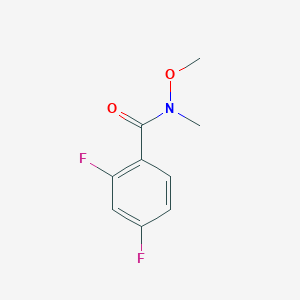 molecular formula C9H9F2NO2 B178038 2,4-Difluoro-N-methoxy-N-methylbenzamide CAS No. 198967-25-8