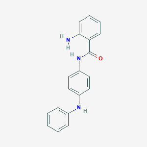 molecular formula C19H17N3O B178055 2-amino-N-(4-anilinophenyl)benzamide CAS No. 24565-03-5
