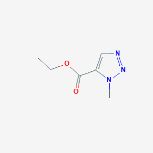 molecular formula C6H9N3O2 B178060 Ethyl 1-methyl-1H-1,2,3-triazole-5-carboxylate CAS No. 137156-35-5