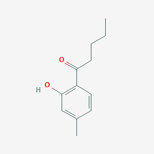 molecular formula C12H16O2 B178063 1-(2-羟基-4-甲基苯基)戊酮 CAS No. 173851-66-6