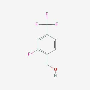 molecular formula C8H6F4O B178067 2-Fluoro-4-(trifluoromethyl)benzyl alcohol CAS No. 197239-49-9