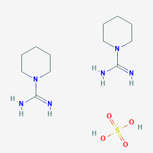 molecular formula C12H28N6O4S B178074 1-Piperidinecarboxamidine, hemisulfate CAS No. 17238-53-8