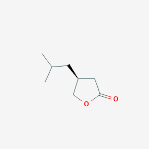 molecular formula C8H14O2 B178076 (S)-4-Isobutyltetrahydrofuran-2-one CAS No. 172796-26-8