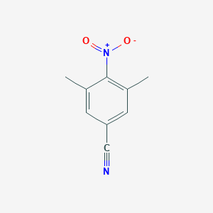molecular formula C9H8N2O2 B178080 3,5-Dimethyl-4-nitrobenzonitrile CAS No. 101552-39-0