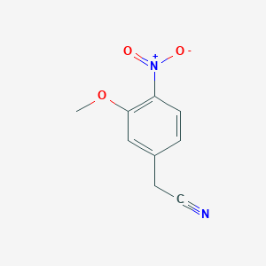 molecular formula C9H8N2O3 B178084 2-(3-Methoxy-4-nitrophenyl)acetonitrile CAS No. 104103-16-4