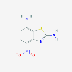molecular formula C7H6N4O2S B017809 2,7-Diamino-4-nitrobenzothiazole CAS No. 107586-87-8