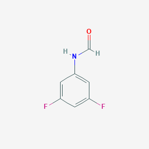 molecular formula C7H5F2NO B178091 N-(3,5-difluorophenyl)formamide CAS No. 198077-69-9