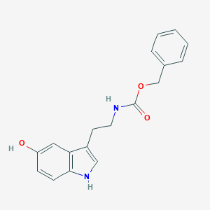 molecular formula C18H18N2O3 B017810 BENZYL[2-(5-HYDROXYINDOL-3-YL)-ETHYL]CARBAMATE CAS No. 53157-50-9