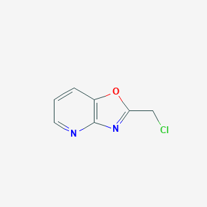 molecular formula C7H5ClN2O B178100 2-(Chloromethyl)oxazolo[4,5-b]pyridine CAS No. 110704-34-2