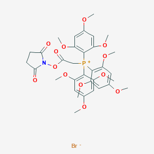 molecular formula C33H39BrNO13P B017812 (N-琥珀酰亚胺氧羰基-甲基)三(2,4,6-三甲氧基苯基)鏻溴化物 CAS No. 226409-58-1