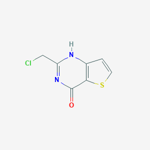molecular formula C7H5ClN2OS B178149 2-(氯甲基)噻吩[3,2-d]嘧啶-4(3H)-酮 CAS No. 147005-91-2