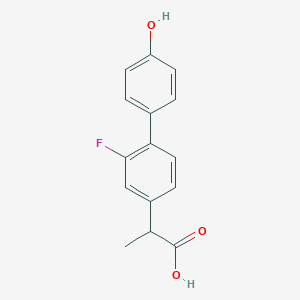 molecular formula C15H13FO3 B017815 4'-羟基氟比洛芬 CAS No. 52807-12-2