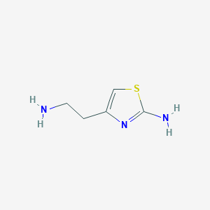 molecular formula C5H9N3S B178158 4-(2-Aminoethyl)-1,3-thiazol-2-amine CAS No. 124458-10-2