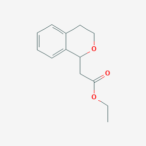 molecular formula C13H16O3 B178163 Ethyl 2-(isochroman-1-yl)acetate CAS No. 170856-55-0