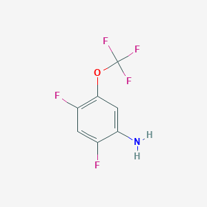 molecular formula C7H4F5NO B178176 2,4-二氟-5-(三氟甲氧基)苯胺 CAS No. 123572-59-8