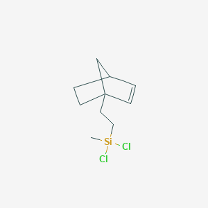 B178177 [2-(Bicyclo[2.2.1]hept-2-en-1-yl)ethyl](dichloro)methylsilane CAS No. 198570-38-6