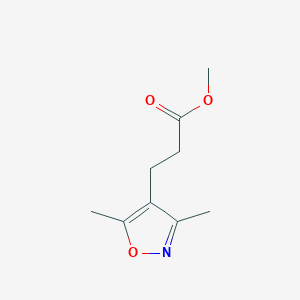 molecular formula C9H13NO3 B178184 甲基3-(3,5-二甲基异噁唑-4-基)丙酸酯 CAS No. 154928-90-2