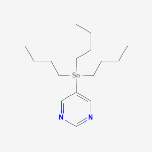 molecular formula C16H30N2Sn B178186 5-(三丁基锡基)嘧啶 CAS No. 144173-85-3