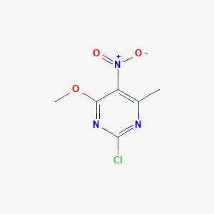 molecular formula C6H6ClN3O3 B178187 2-氯-4-甲氧基-6-甲基-5-硝基嘧啶 CAS No. 1899-99-6